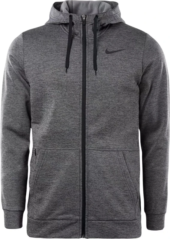 NIKE CU6231-071 Therma Sweatshirt Men's Charcoal Heather/Black M
