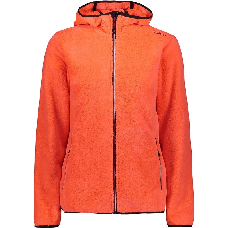 CMP - Woman Jacket Fix Hood, Red Fluo, M