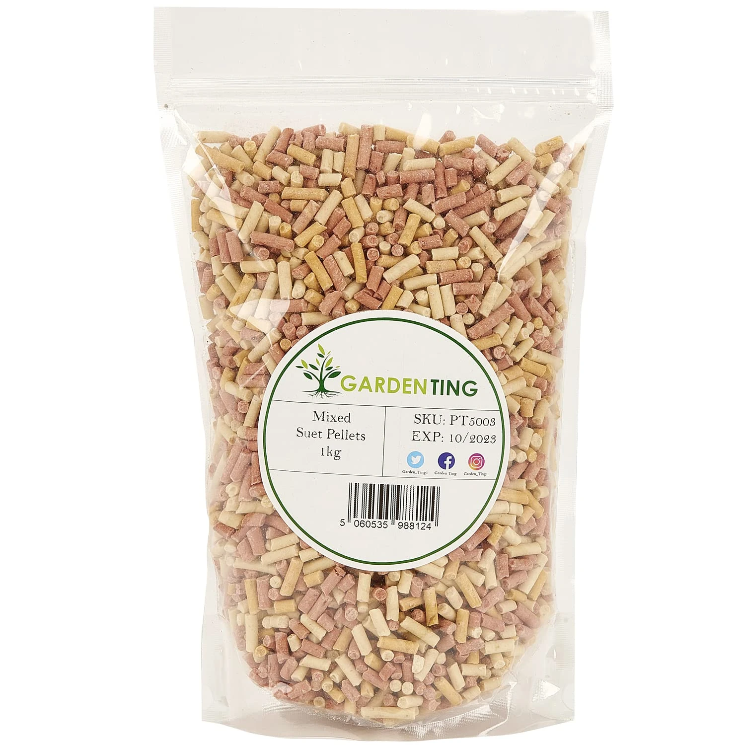 Garden Ting Mixed Suet Pellets Wild Bird Food, 1 kg