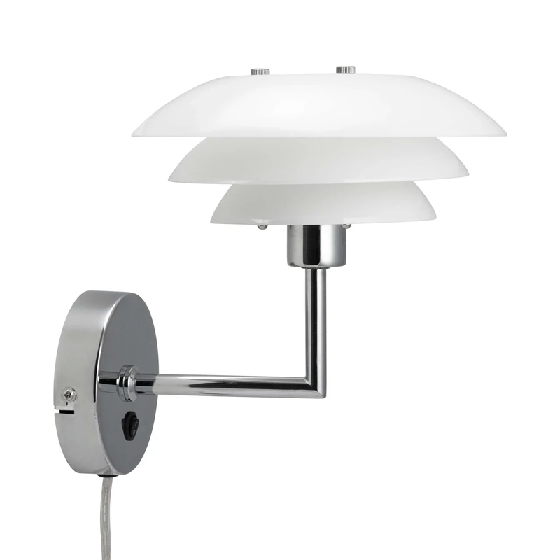 Dyberg Larsen DL20 Wall Lamp, 20 cm Diameter, Opal