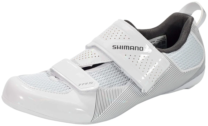 Shimano TR5 (TR501) SPD-SL Shoes, White, Size 46