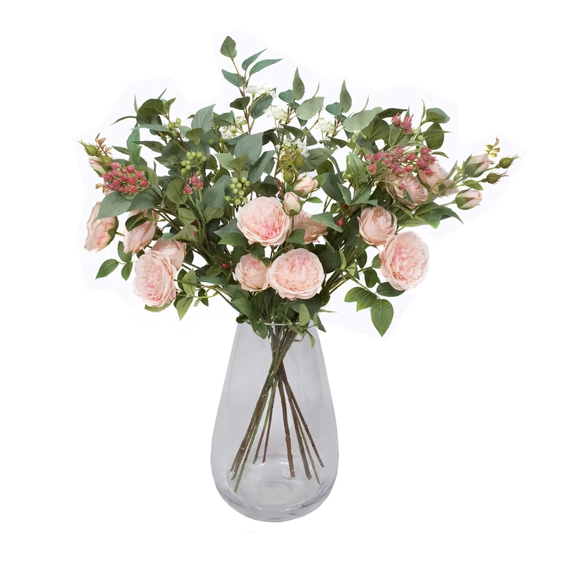 GreenBrokers Artificial Flowers for Life - Peach Mix