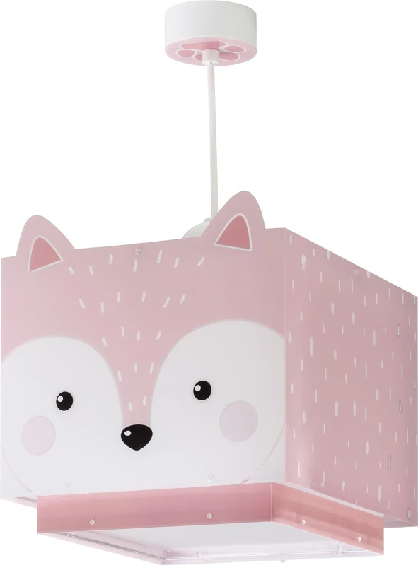 Dalber Children's Lamp Pendant Light Little Fox Animals Rose