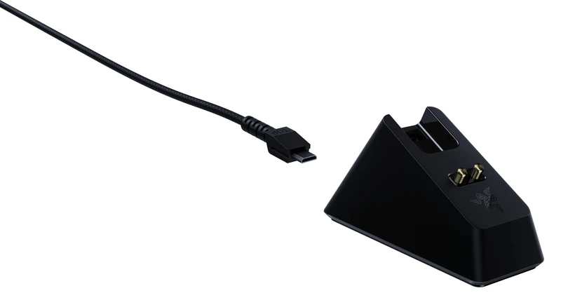 Razer Mouse Dock Chroma - Wireless Mouse Charging Dock Chroma RGB (Magnetic Dock with Charge Status RGB Lighting, Anti-slip Gecko Feet) Black