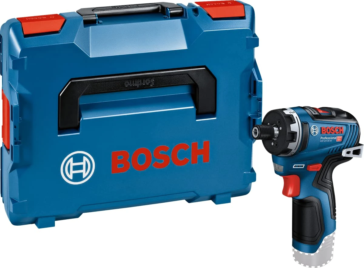 Bosch Professional 12V System GSR 12V-35 HX Cordless Drill/Driver (20+1 Torque Settings, excluding Rechargeable Battery and Charger, in L-BOXX 102)