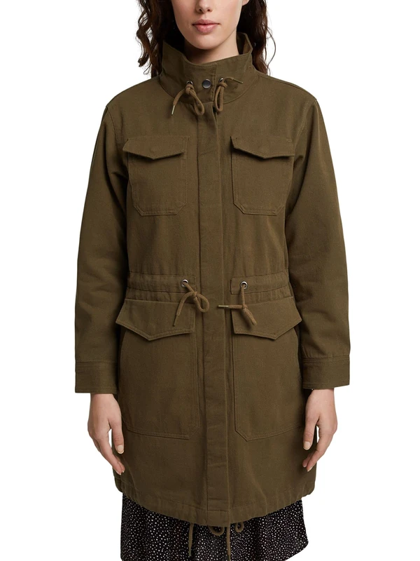 ESPRIT Women's Jacket, 350/Khaki Green, S