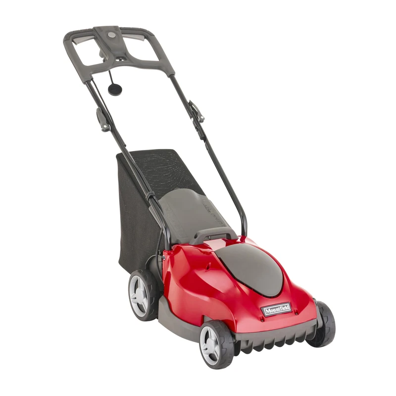 MOUNTFIELD Princess 34 Electric Lawn Mower – 1400W, 34cm Cutting Width, Rear Roller, 35L Collector, Mulching Plug, 15m Cable Included