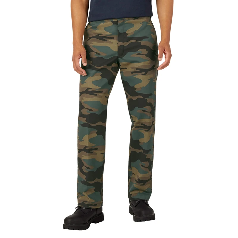 Dickies Men's Original 874 Work Utility Pants, Hunter Green Camo, 30W / 30L