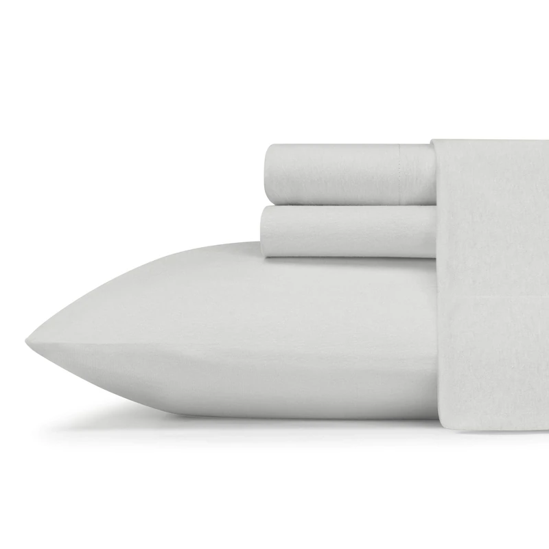 Eddie Bauer - King Sheets, Breathable Bedding Set, Lightweight Home Decor for Warm Sleepers (Jersey Knit Grey, King)