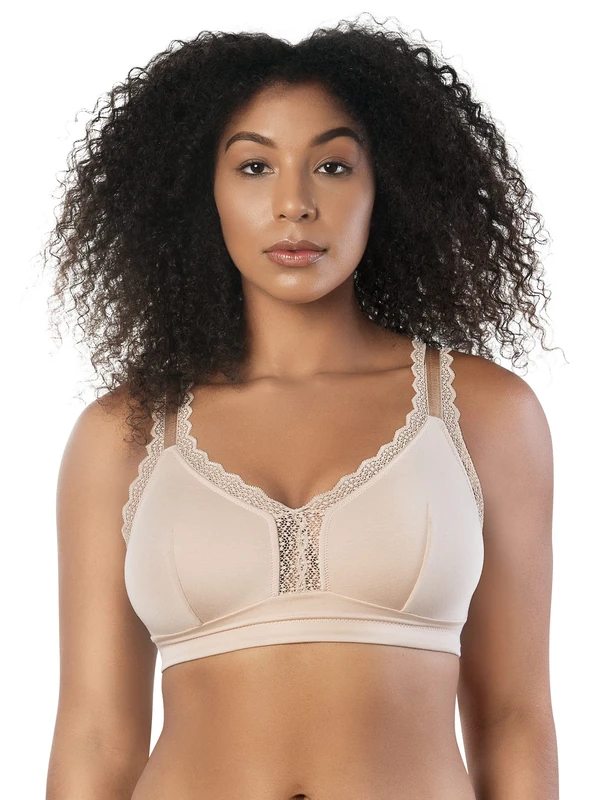 Parfait Dalis P5641 Women's Full Busted and Curvy Wire Free Bralette-Bare-42DD