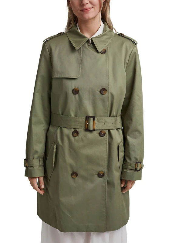 ESPRIT 011ee1g325 Women's Jacket, 350/Khaki Green, 22