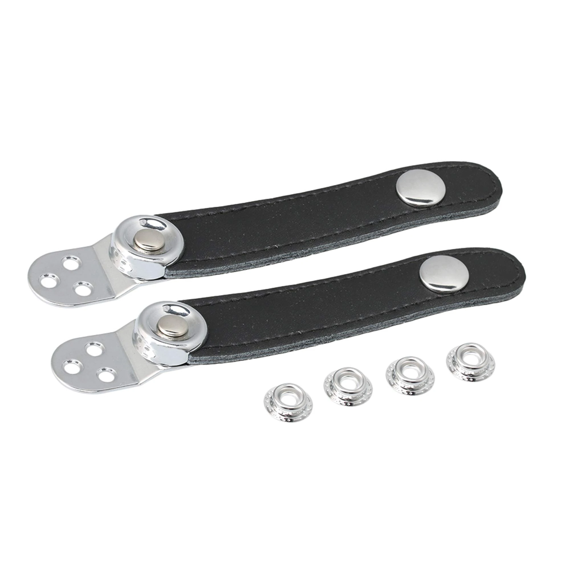 Sevender Accordion Accessories 8.4cm Leather Accordion Bellow Straps with Metal Buckle