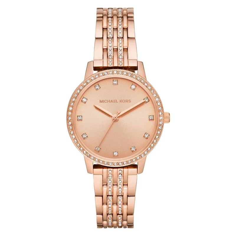 Michael Kors Melissa Watch - Rose Gold, 50m Water Resistant