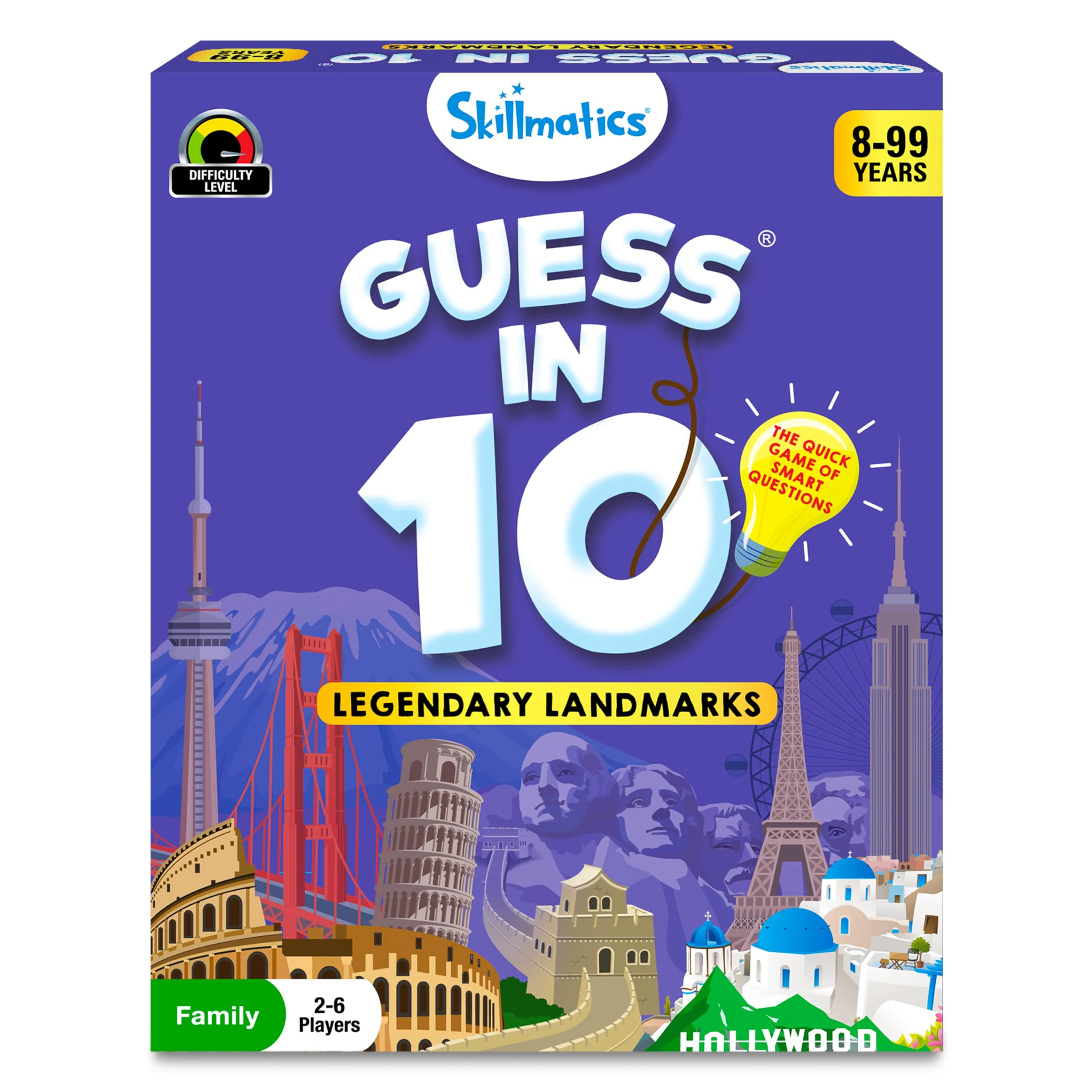 Skillmatics Guess in 10 Legendary Landmarks, Educational Travel Toys for Boys, Girls, and Kids Who Love Card Games, Board Games, Geography and History, Trivia, Gifts for Ages 8, 9, 10 and Up
