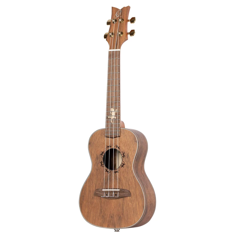 Ortega Guitars Concert Ukulele Lefthanded – Electro-Acoustic – Lizard Series – Including Gigbag – Paldao, Natural (LIZARD-CC-GBL)