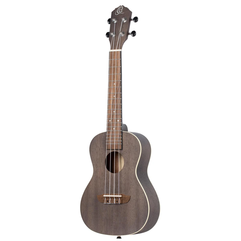 Ortega Guitars Concert Ukulele Lefthanded – Acoustic – Earth Series – Okoume, Black (RUCOAL-L)