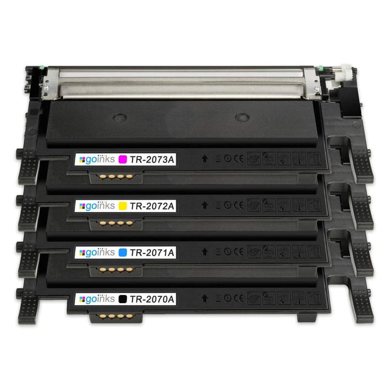 Go Inks Compatible 117A Set of Laser Toner Cartridges - 4 Pack to replace W2070A, W2071A, W2072A, W2073A for HP Colour Laser 150a, 150nw, 178nw, MFP 179fnw Printers - Black, Cyan, Magenta, Yellow