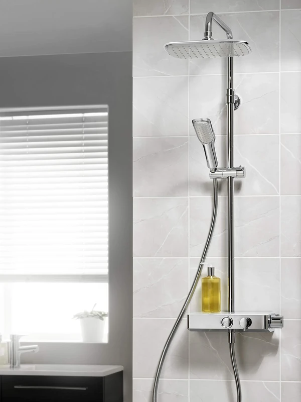 Triton Showers SWPBDIVCHR Push Button Mixer-Chrome