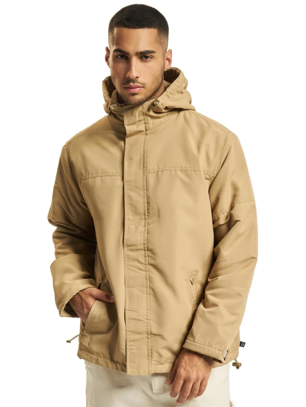 Brandit Frontzip Windbreaker, color: camel, size: M