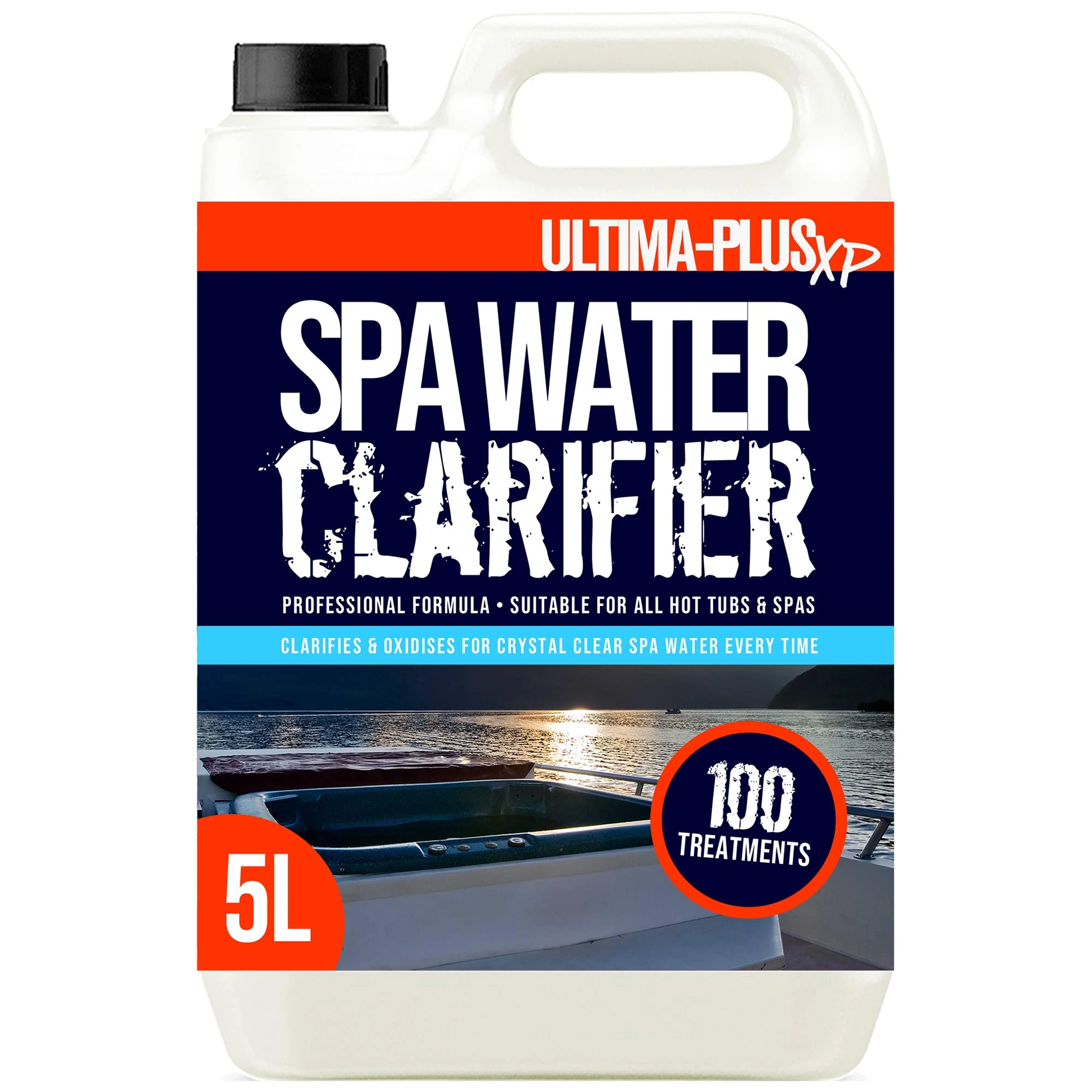 ULTIMA-PLUS XP Spa Water Clarifier - Transforms Hot Tub Water From Cloudy and Dirty to Crystal Clear - Suitable for all Hot Tubs, Spas and Pools (5 Litres)