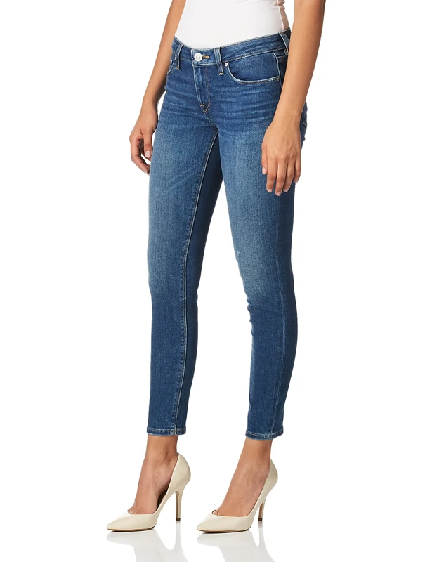 HUDSON Women's Krista Low Rise Super Skinny Fit Ankle Jean, Red Light, 32 28