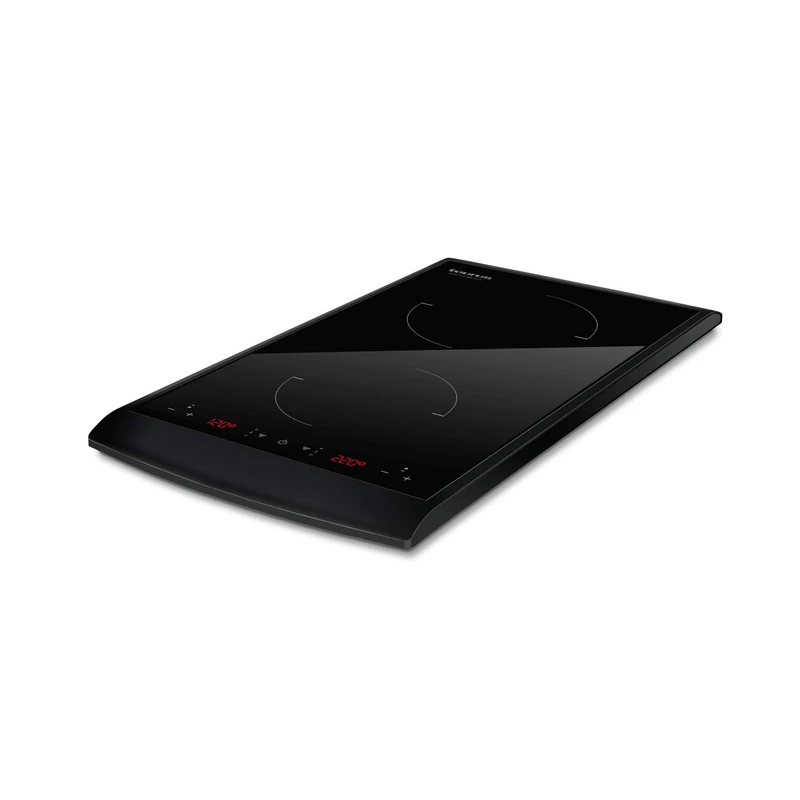 Taurus Darkfire Domino Digital Induction Hob with 2 Burners, Diameter up to 17.5 cm, 10 Power Levels, Adjustable Temperature, Timer Function, 2900 W, 600 x 310 x 71 mm - Image 1