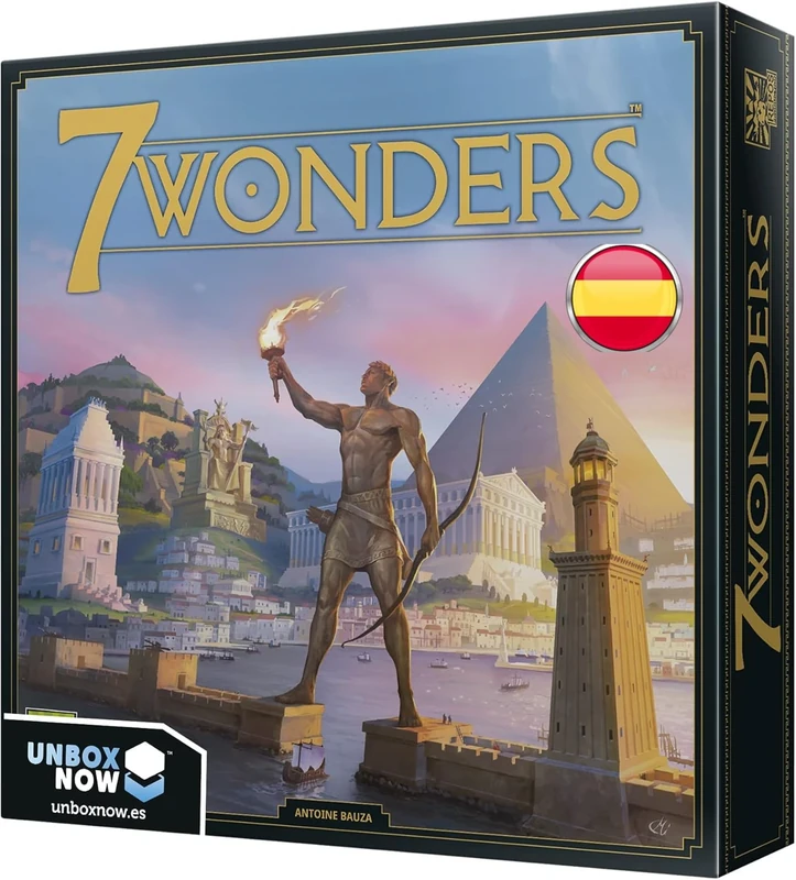 Repos Productions, SEV-SP02y, 7 Wonders - Juego de Mesa, 3 a 7 Jugadores