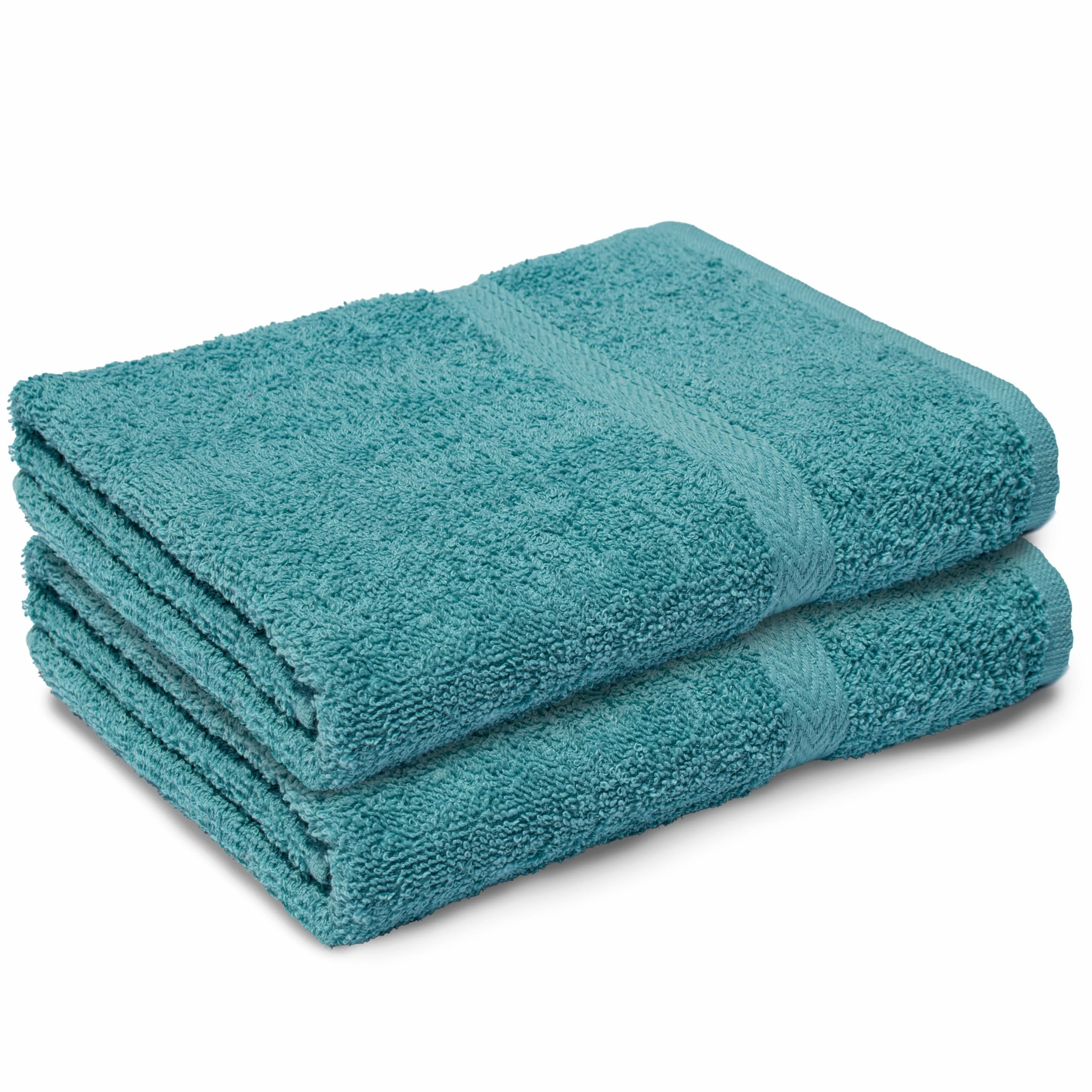 Makooz Large Bath Towels Set - 2 Pc Pack - Premium Style 100% Egyptian Cotton 500GSM - Highly Absorbent, Quick Dry, Super Soft Feel Bathroom Linen for Home, Hotel, Spa & Daily Use -Kingfisher 70x120CM