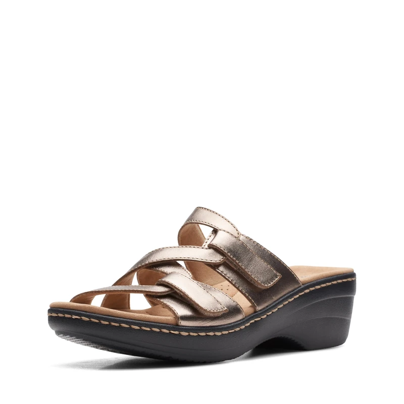 Clarks Women's Merliah Karli Metallic Leather Sandals - 5 UK - Image 1