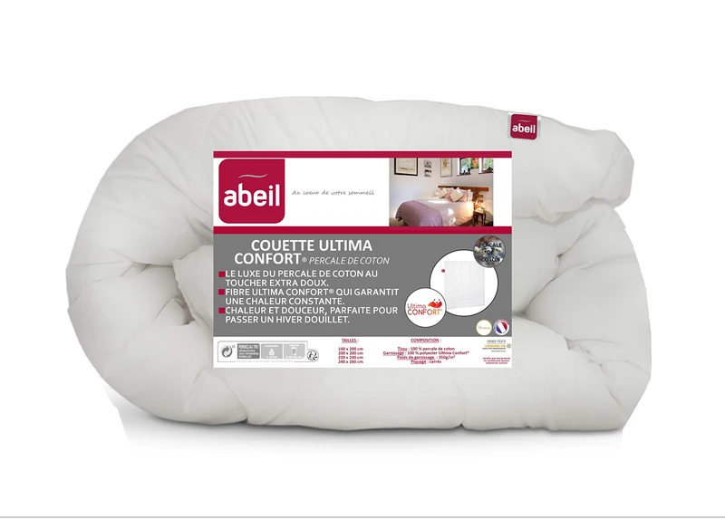 Abeil Premium Ultima Comfort Percale Cotton Quilt, 240 x 260 cm - Image 1