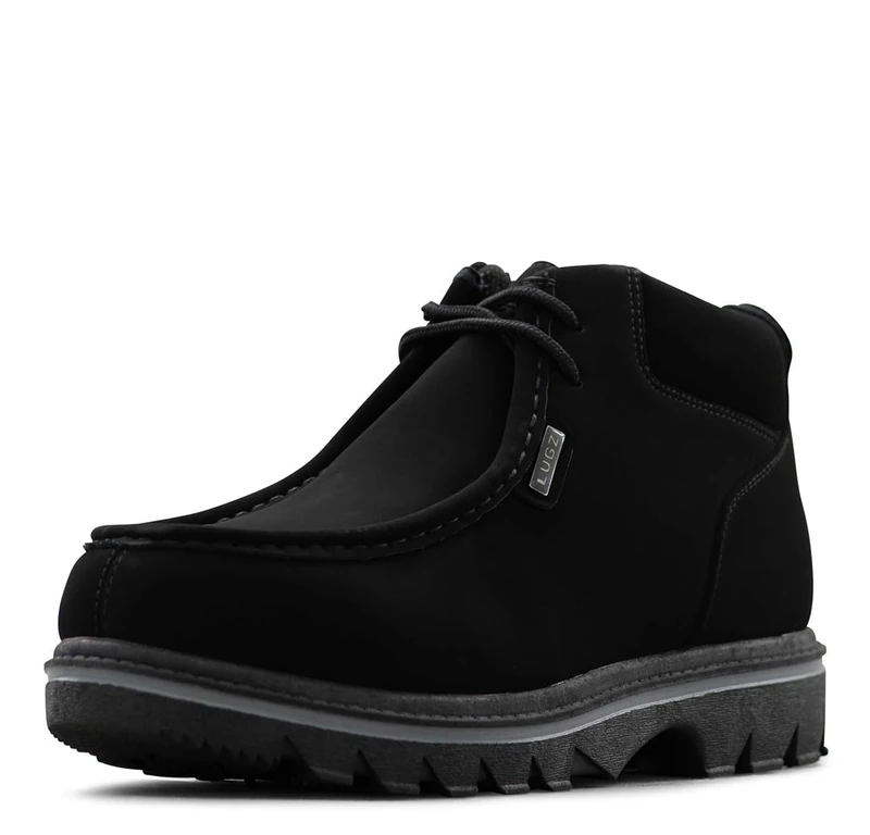 Lugz Men's Fringe Chukka Boot, Black/Gum, 11 UK