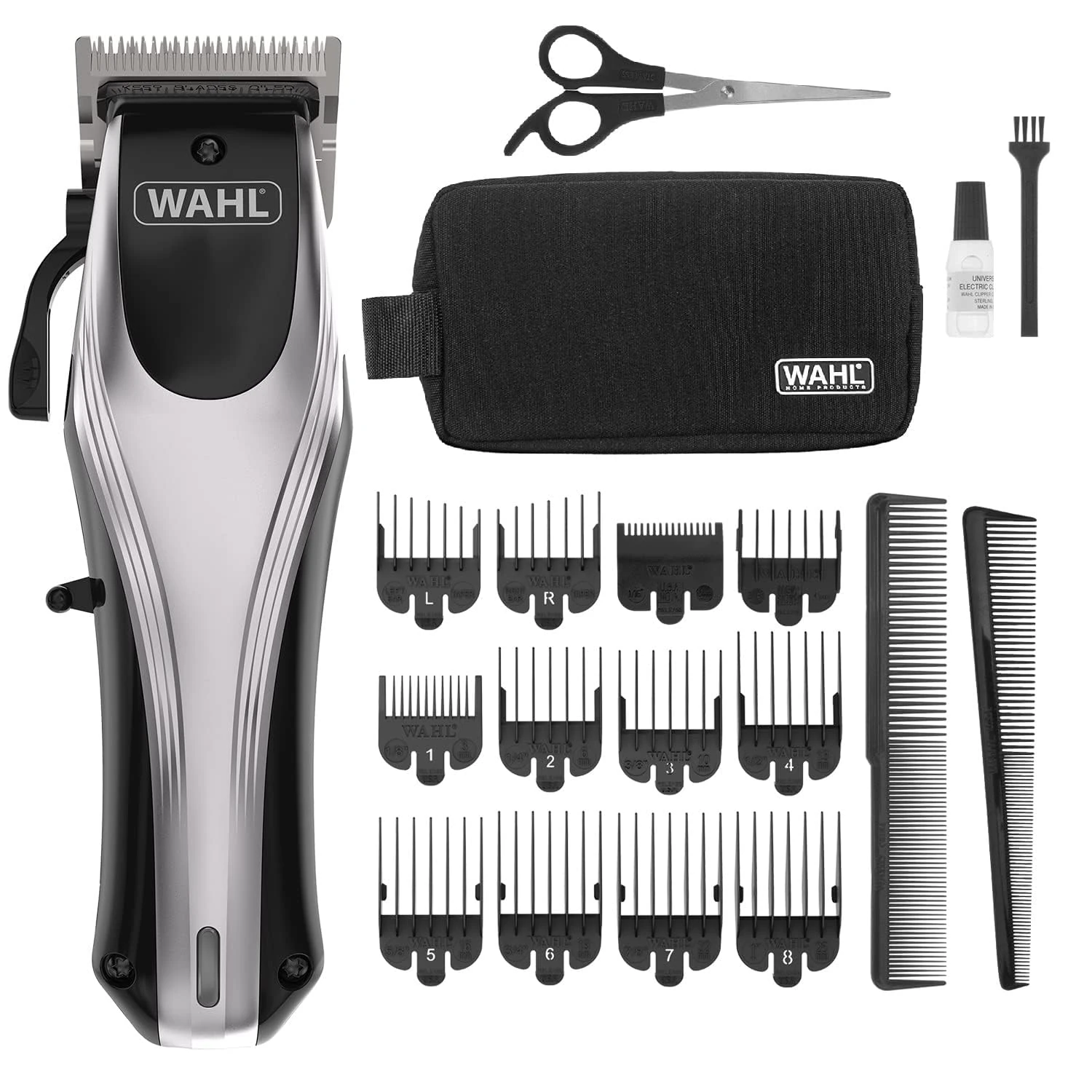 Wahl Rapid Clip Hair Clipper, Hair Clippers for Men, Rechargeable, Lithium-Ion Clipper, Men's Head Shaver, Cordless Clippers for Men, Haircutting Kit