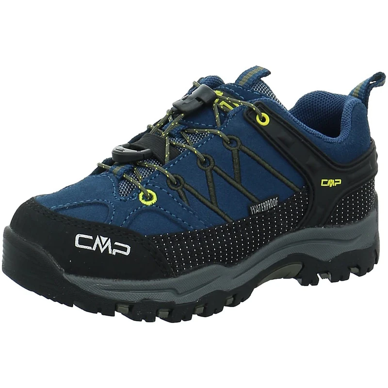 CMP Kids Rigel Low Trekking Shoes WP Unisex Child Hiking Shoes, Blue Ink Yellow, 28 EU, Blue Ink Yellow, 10 UK Child