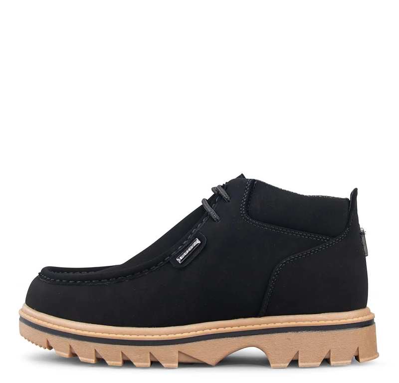 Lugz Men's Fringe Chukka Boot, Black/Gum, 12 UK