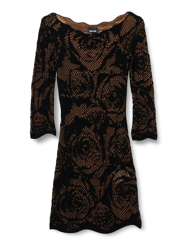 Just Cavalli Women's Dress, 900j Black Jacquard, M
