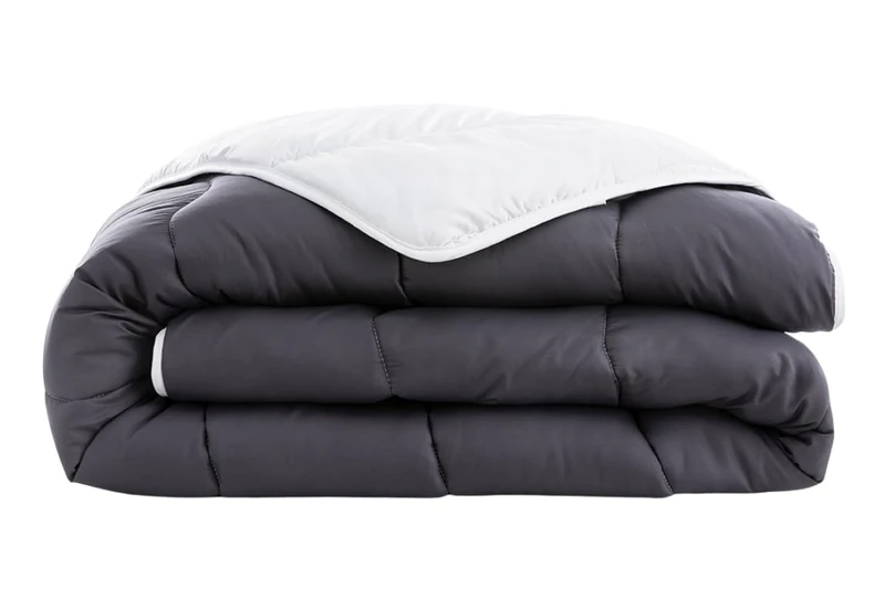 Abeil - Two Tone Quilt White and Grey 240 x 260 cm