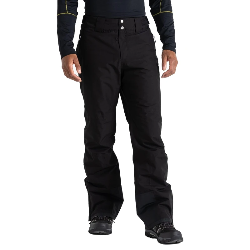 Dare 2b Mens Insulated Ski Pants | Seam Sealed Waterproof & Breathable, ARED, Abrasion Resistant, Adjustable Braces, Snow Gaitors and a Zip Gusset - Ideal for Winter Outdoor sports Black