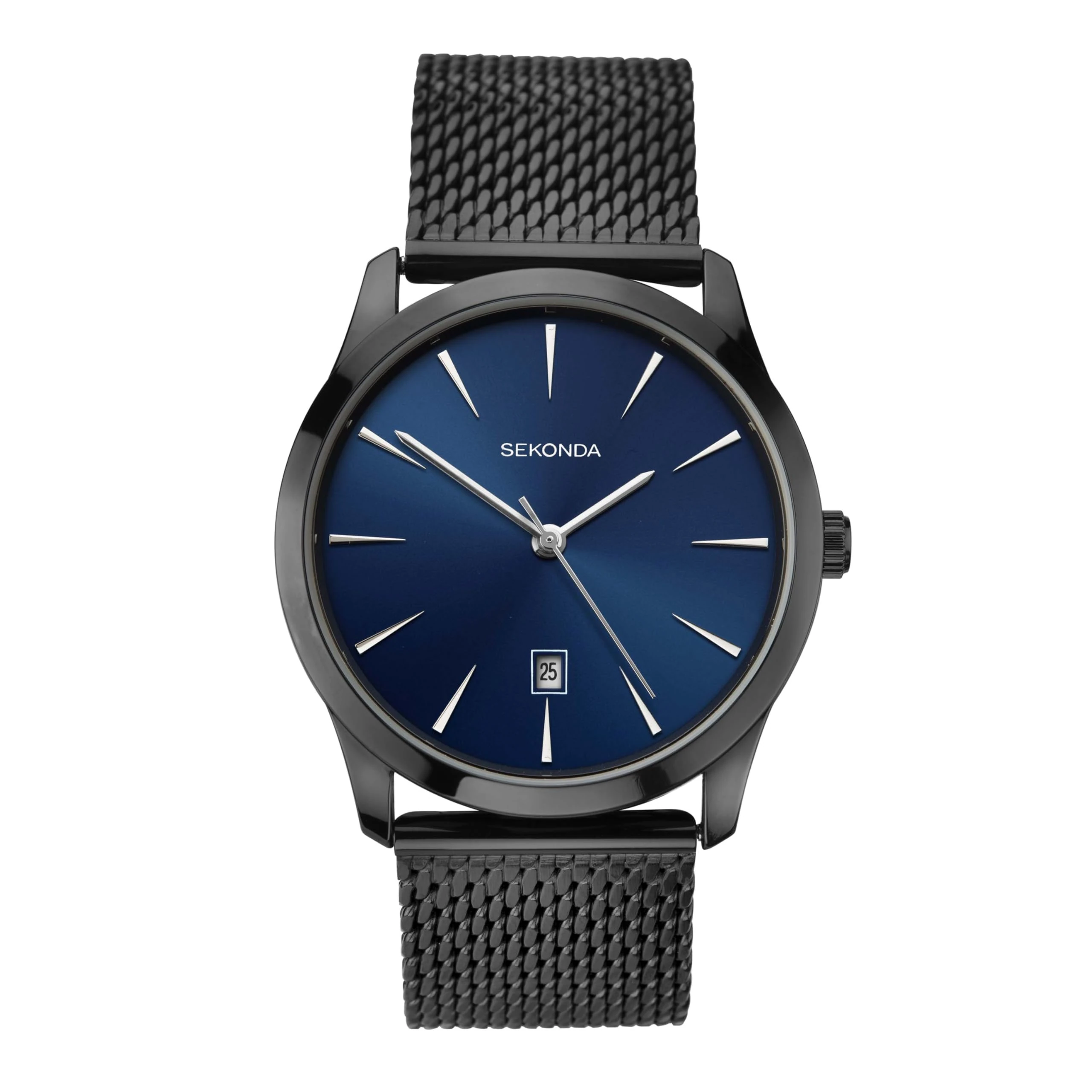 Sekonda Men's Malmo 42mm Quartz Watch with Analogue Display Date Window and Stainless Steel Bracelet 50M Water Resistance