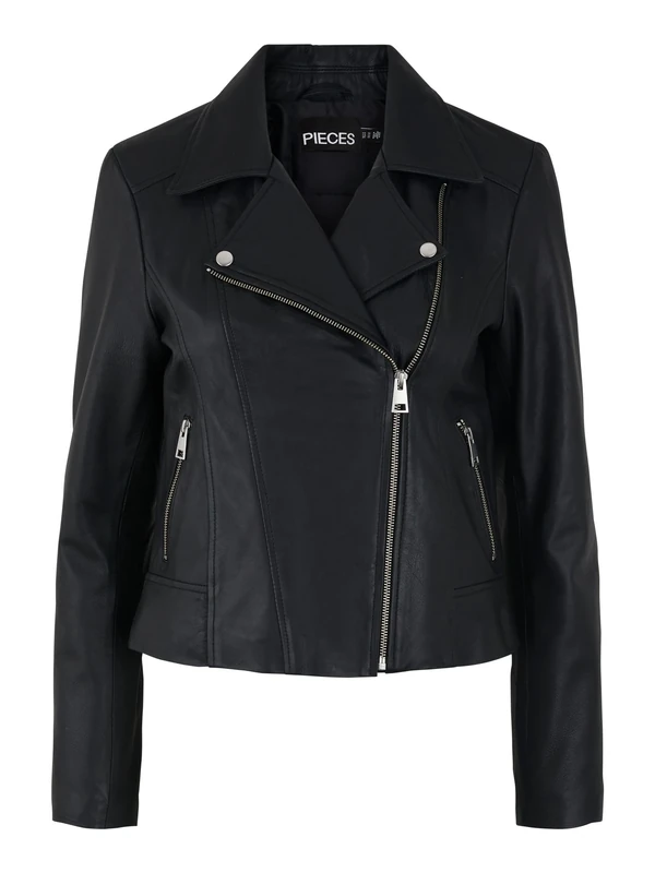 PIECES Female Leather Jacket, Black, S