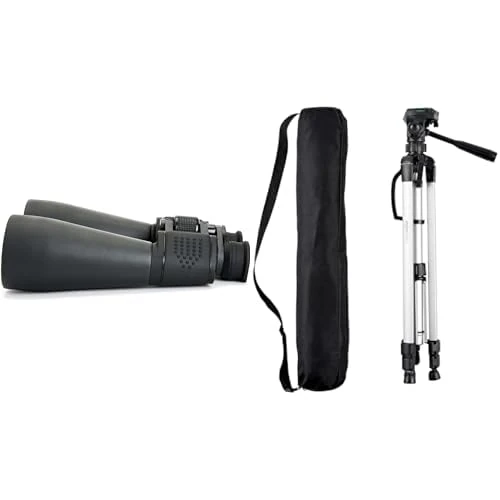 Celestron 71008 SkyMaster 25 x 70 Binocular & Amazon Basics 60-Inch Lightweight Tripod with Bag