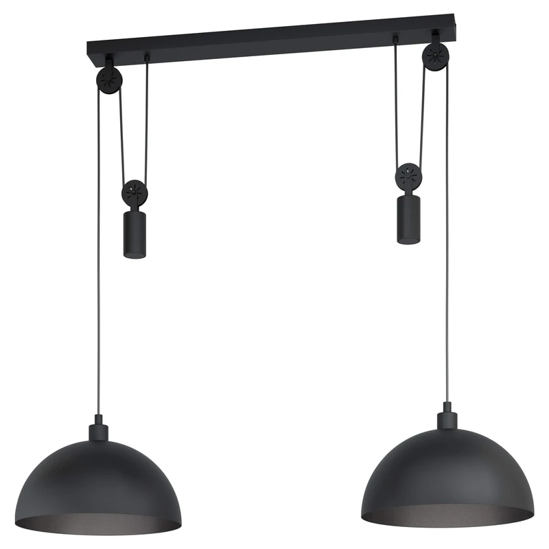 EGLO, Alloy Steel, 2-Bulb Pendant Light