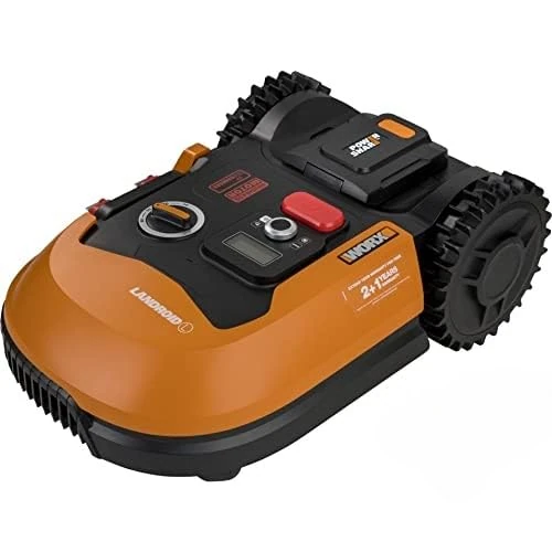 WORX Landroid L WR148E Robot Lawn Mower for large gardens up to 800m2 / Automatic robotic lawn mower for manicured lawn with application control, wifi connectivity