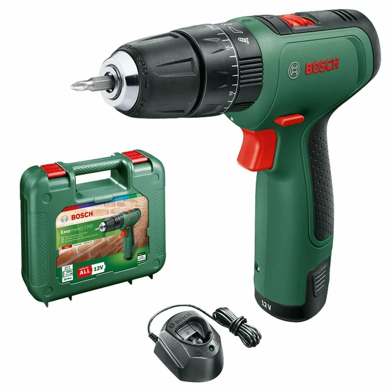 Bosch Home and Garden EasyImpact 1200 Cordless Drill with Battery 12 V