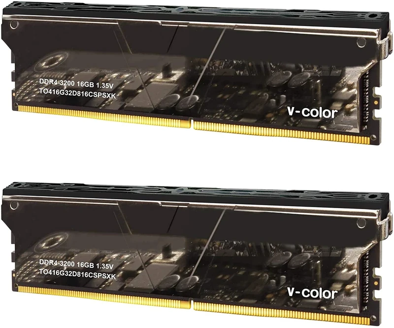 V-Color Skywalker Plus 32GB (2 x 16GB) DDR4 3200MHz (PC4-25600) CL16 1.35V Desktop Memory (TO416G32D816CSPSXK)