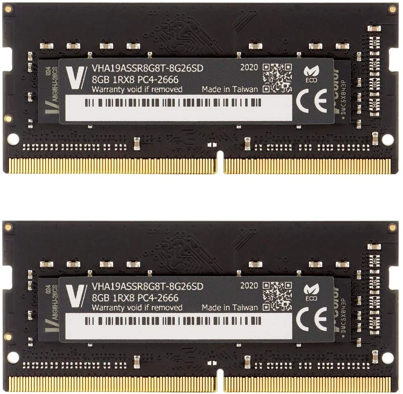V-Color 16GB Kit (2 x 8GB) Upgrade for Apple iMac DDR4 Non ECC 2666MHz (PC4-21300) 1.2V SO-DIMM (TN48G26S819K-VC)