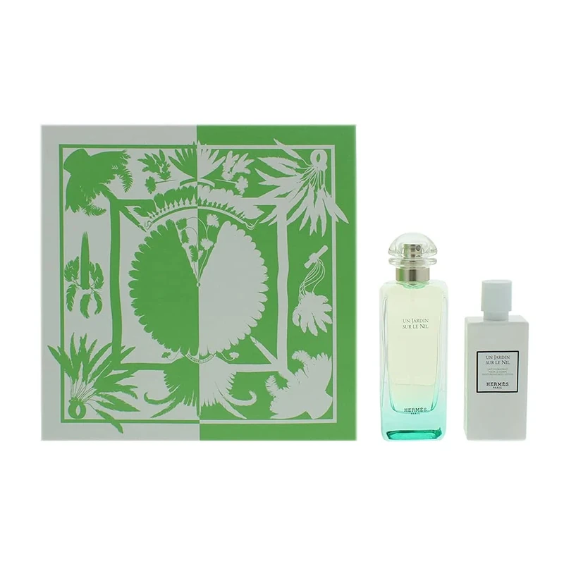 Hermès Un Jardin Sur Le Nil 2 Piece Gift Set: Eau De Toilette 100ml - Body Lotion 80ml