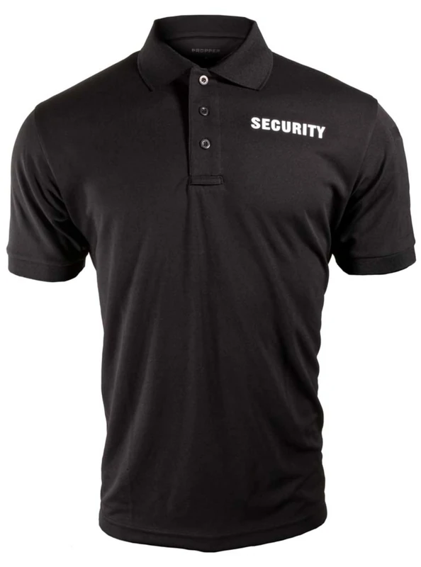 Propper Men's Short Sleeve Security Uniform Polo Shirt, Black, 5X