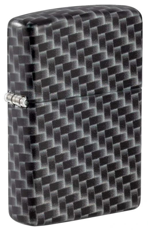 Zippo - Windproof Lighter, Carbon Fibre, 540° Colour Image, Refillable, Reusable, Windproof Design, Gift Box, Made in the USA