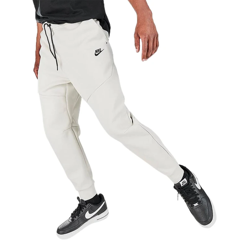 NIKE CU4495-072 M NSW TCH FLC JGGR Pants Men's Light Bone/Black XL - Image 1