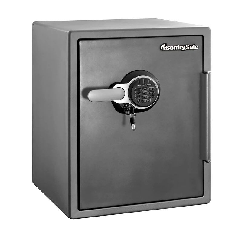 Master Lock Sentry Safe Certified Fireproof and Waterproof Safe, 56.5L, 472 x 605 x 490 mm, Digital Combination with backup Key and Backlit Keypad, for home and professionals